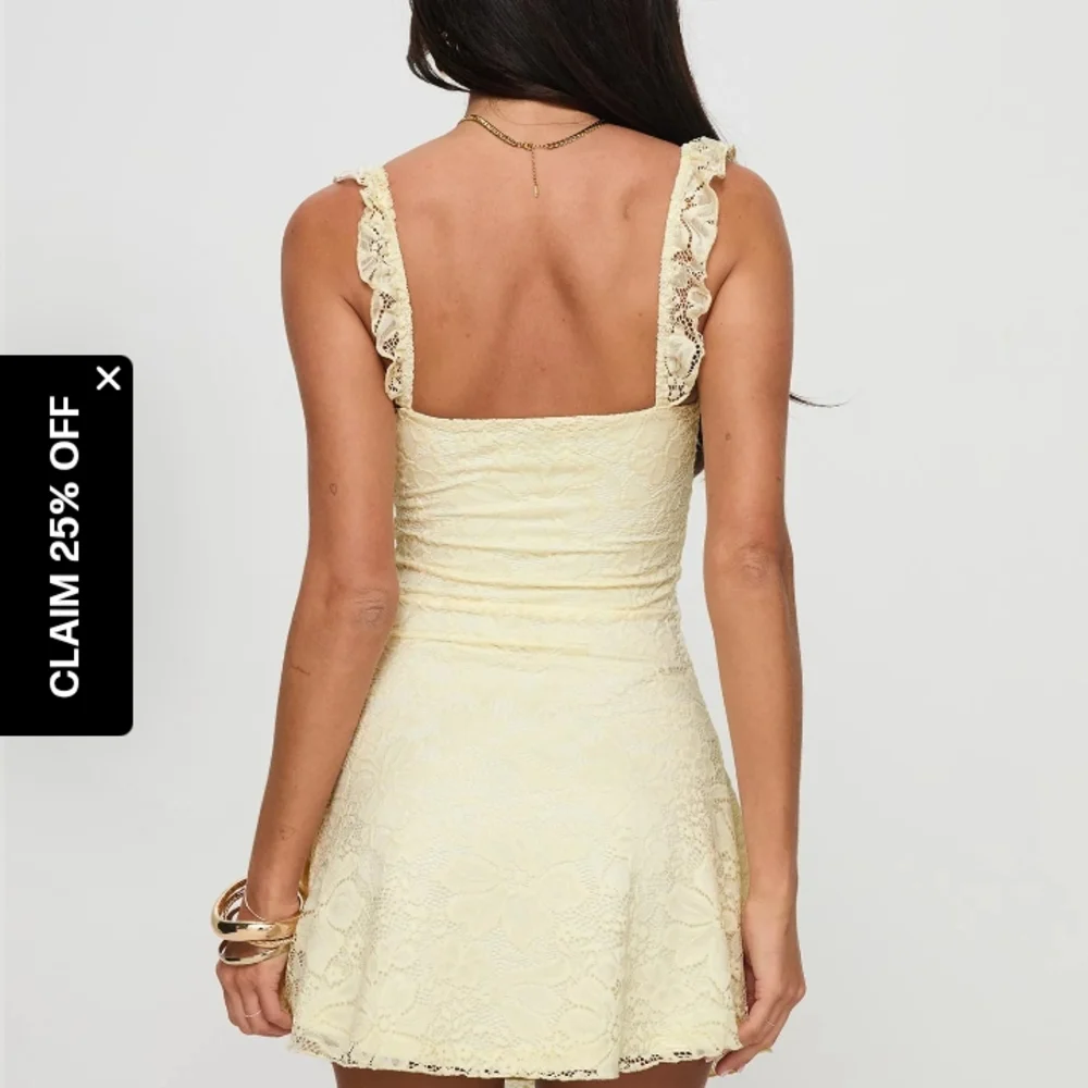 Princess Polly Beacall Cream Lace Mini Dress NWT! - Picture 2 of 3
